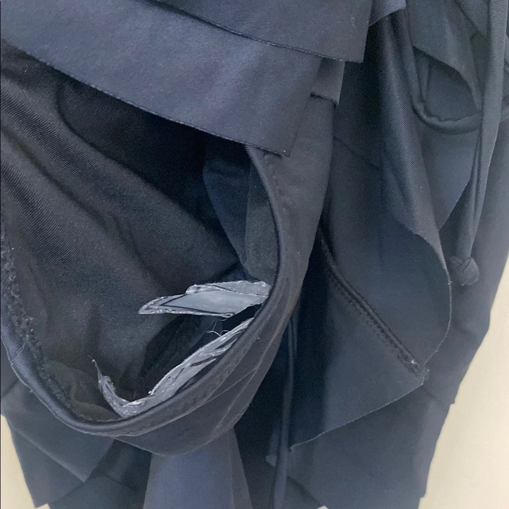 Blooming Jelly Black Ruffle ruched skirt bathing suit NWOT - Picture 4 of 7